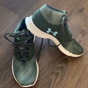 Dark Green Under Armour High Top Sneaker